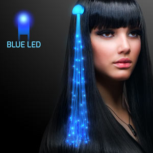 Flash Led Hair Light Emitting Fiber Optic Pigtail Braid Plait Luminous Hair  Wig Ktv Party Prom Supplies Hair Accessory Headdress  Glow Party Supplies   AliExpress