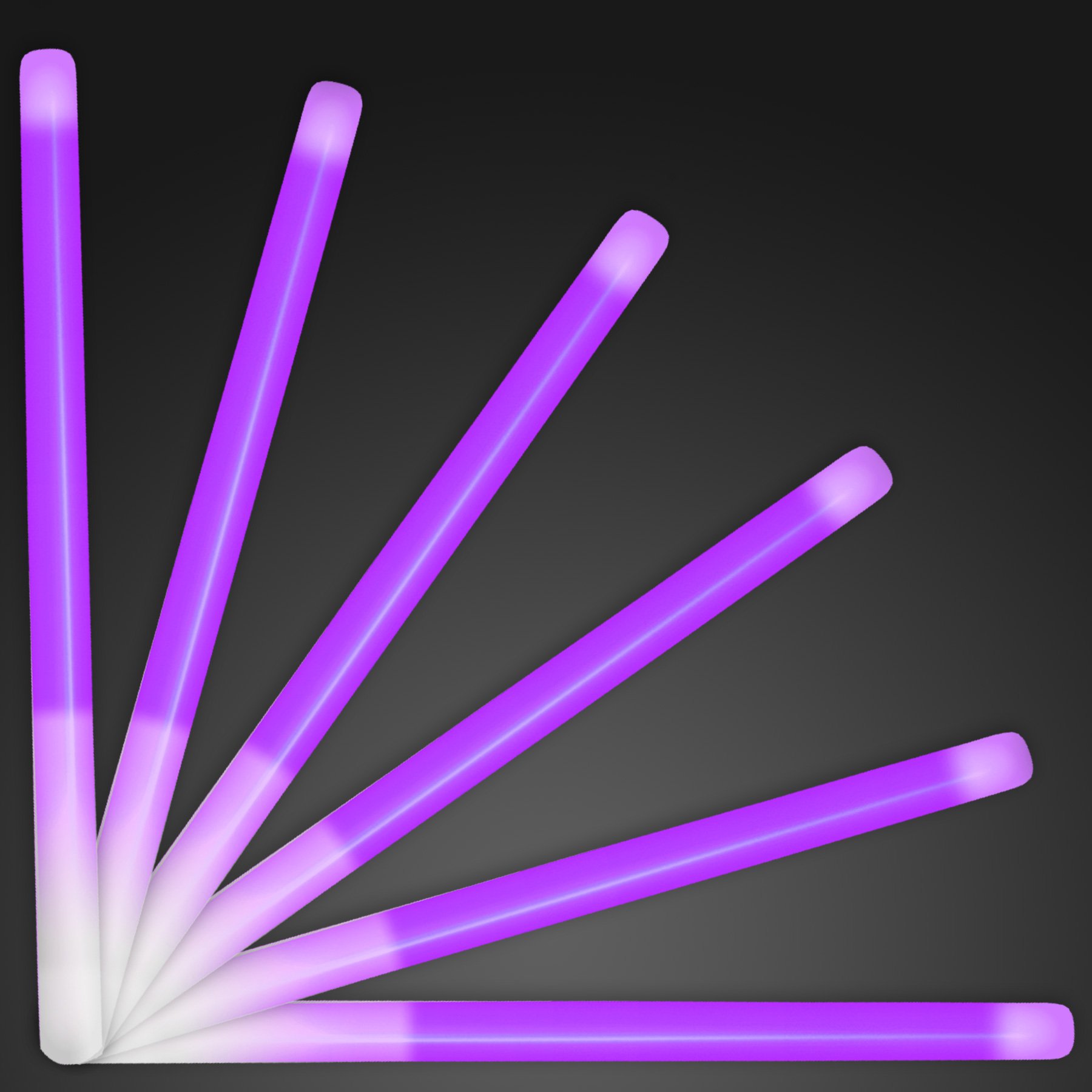 Purple Foam Light Sticks 16” Cheer Sticks