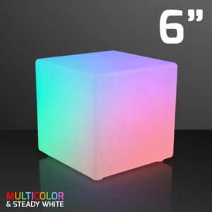 Light Up Decor Cubes with White LED Light