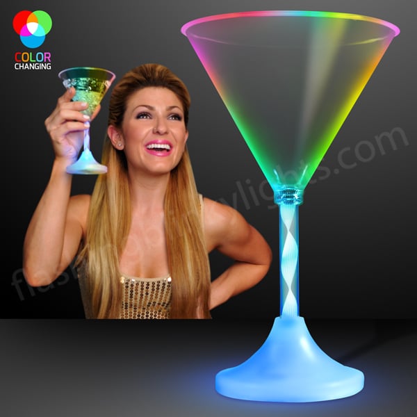 light up martini glass