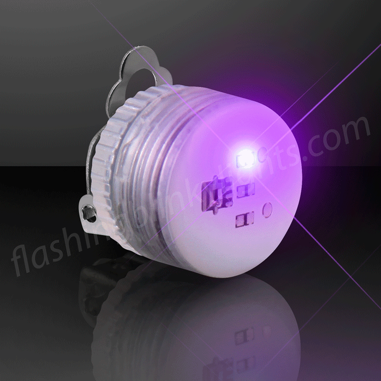 Purple LED Light Up Clip On |