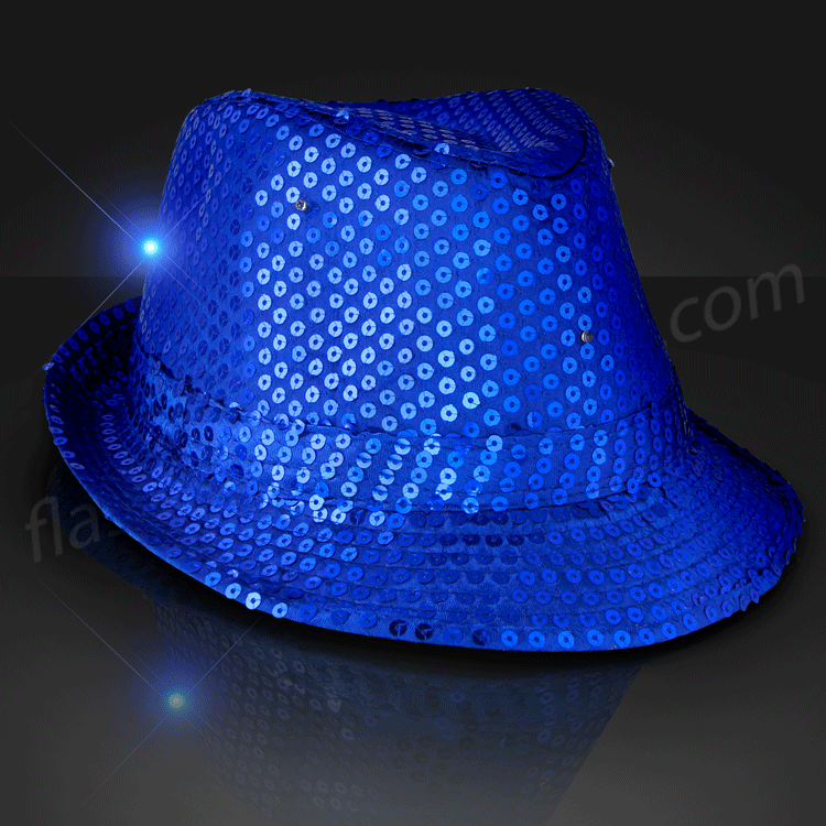 hat with flashing light