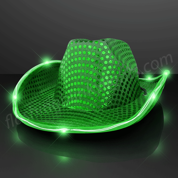 led light up cowboy hats