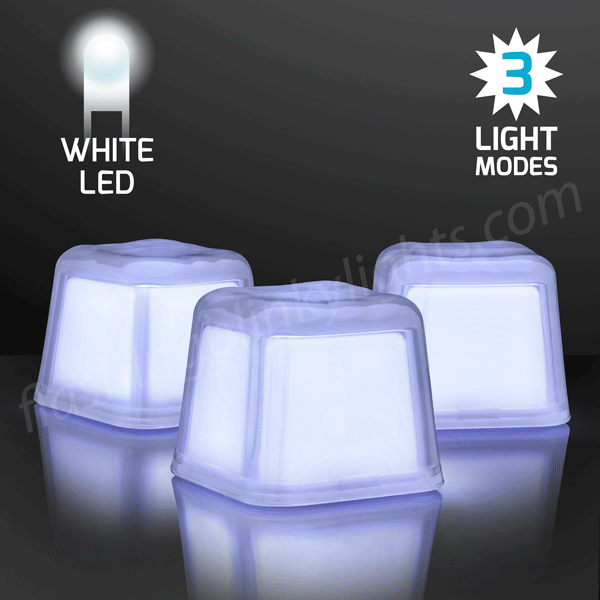 White Light Up Cubes | FlashingBlinkyLights
