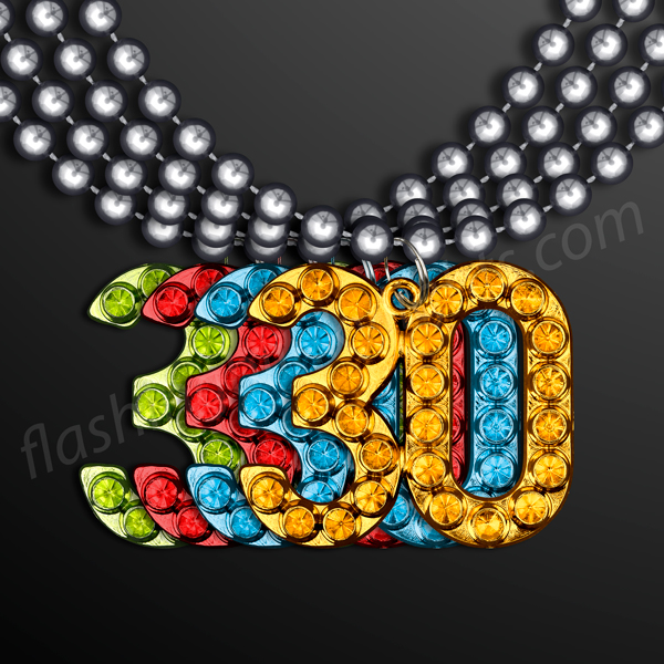 30th Birthday Party Beads Necklace