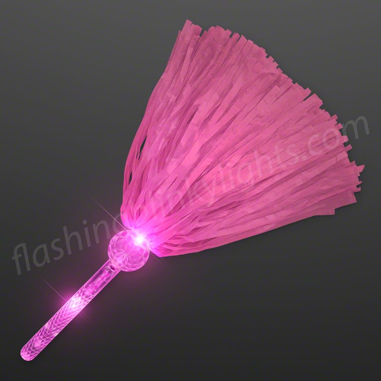 Pink LED Up Poms | FlashingBlinkyLights