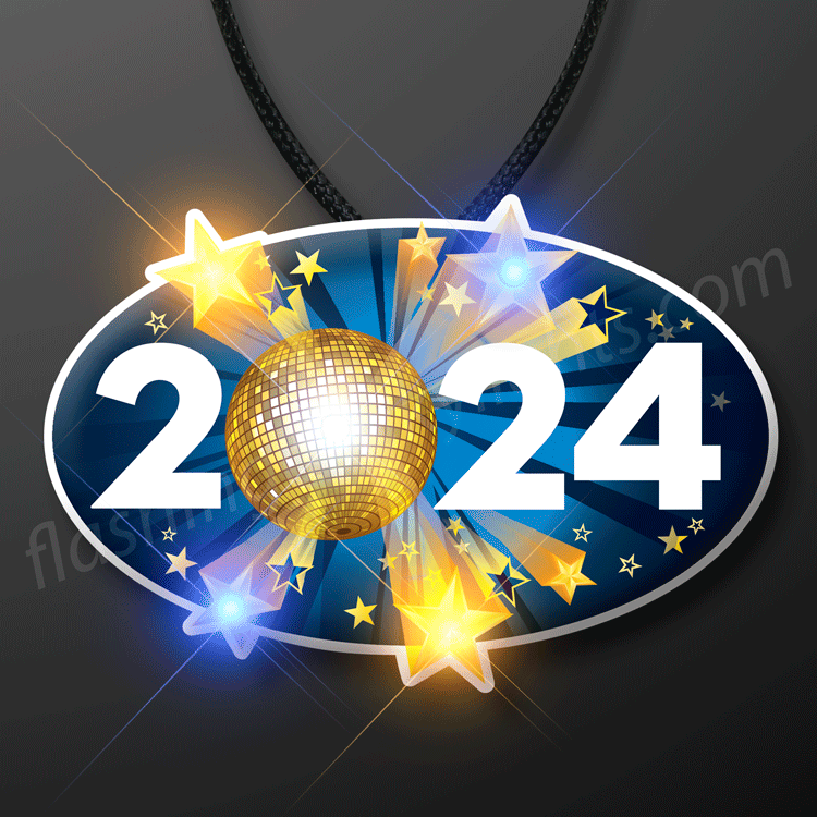 LED 2023 New Year's Eve Light Up Necklace